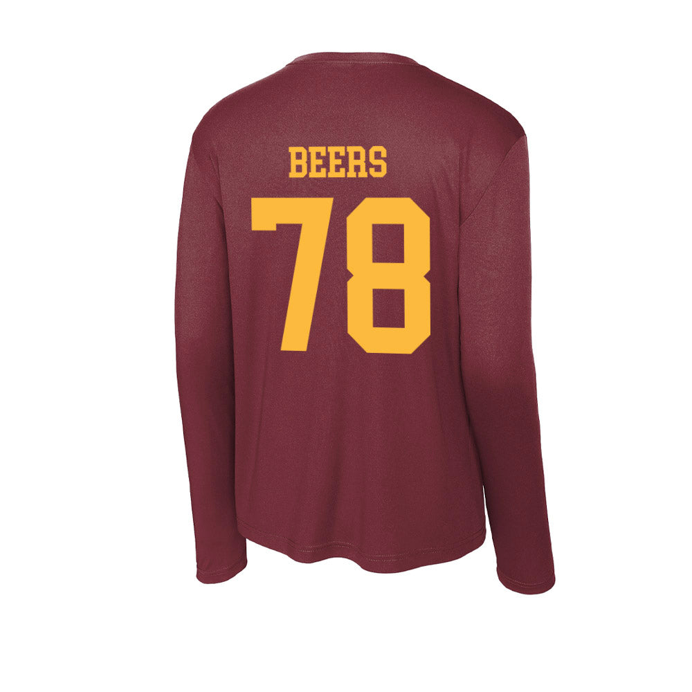 Minnesota - NCAA Football : Ashton Beers - Activewear Long Sleeve T-Shirt-1