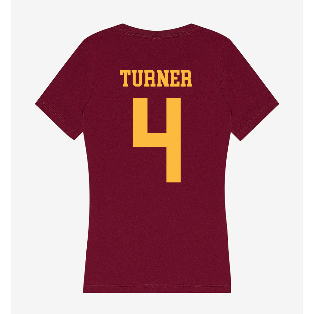 Minnesota - NCAA Men's Basketball : Nehemiah Turner - Women's V-Neck T-Shirt-1