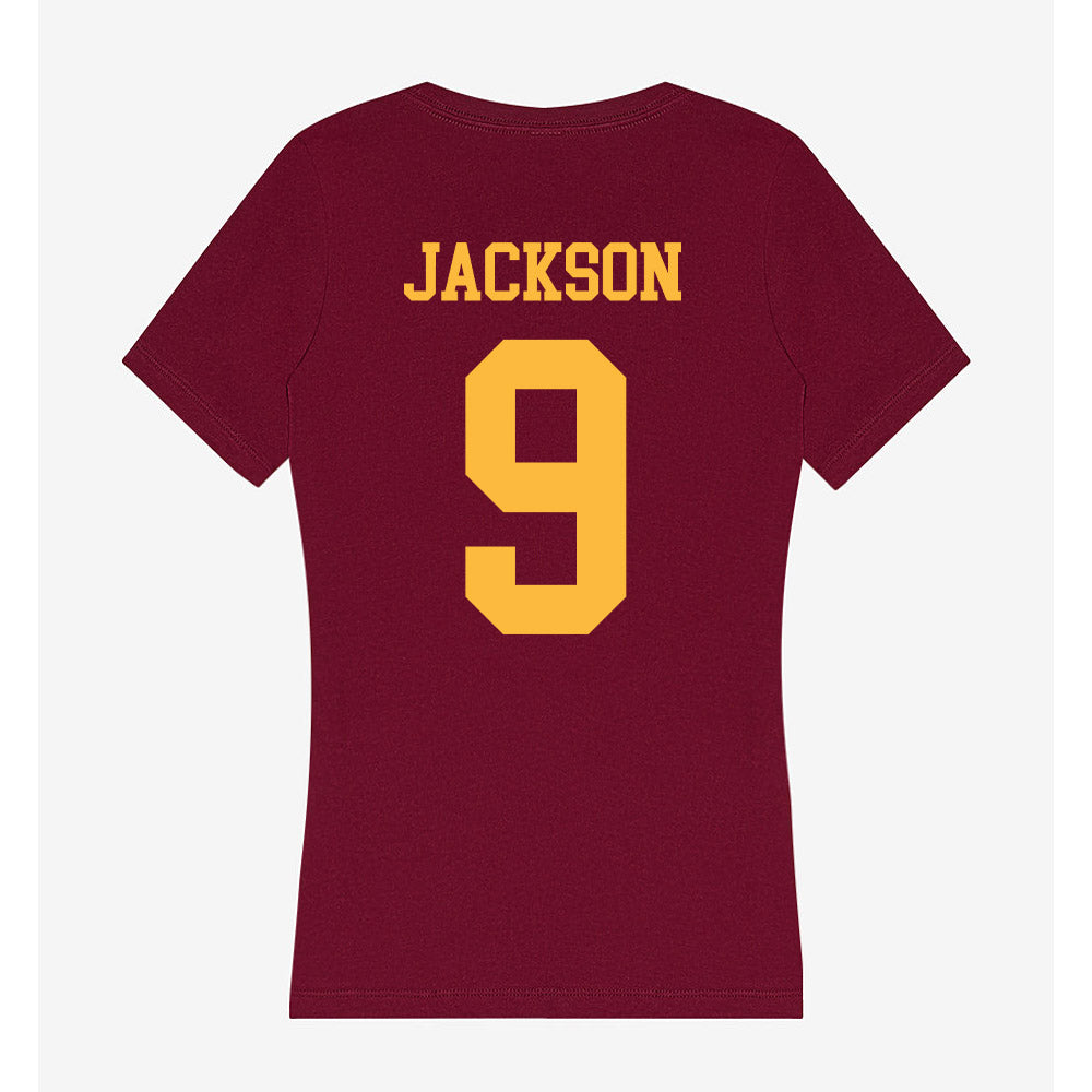 Minnesota - NCAA Football : Daniel Jackson - Women's V-Neck T-Shirt-1