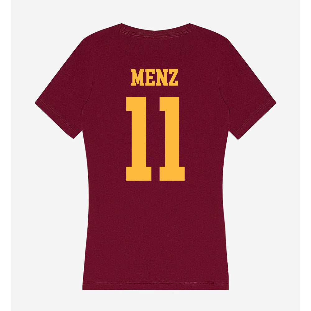 Minnesota - NCAA Football : Karter Menz - Women's V-Neck T-Shirt-1