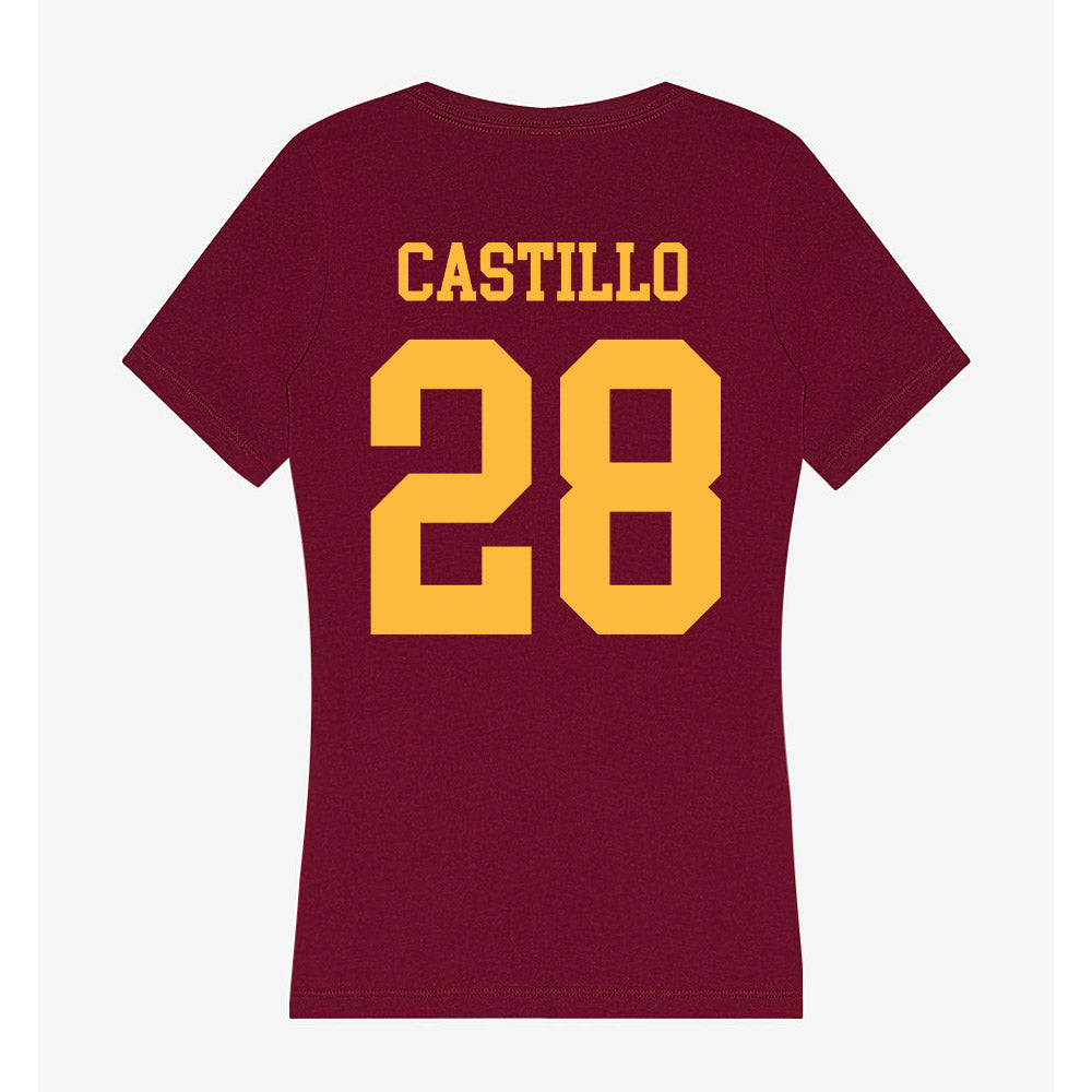 Minnesota - NCAA Football : Niko Castillo - Women's V-Neck T-Shirt-1