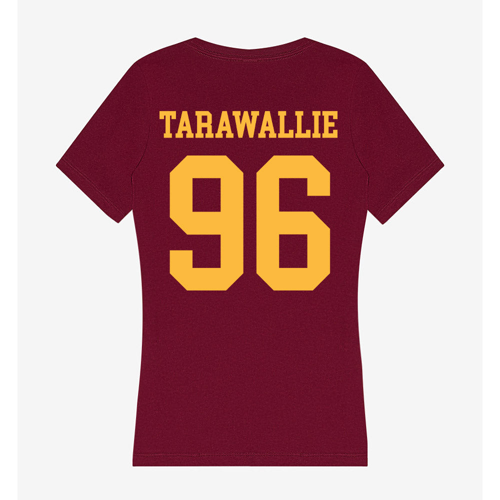 Minnesota - NCAA Football : Abu Tarawallie - Women's V-Neck T-Shirt-1