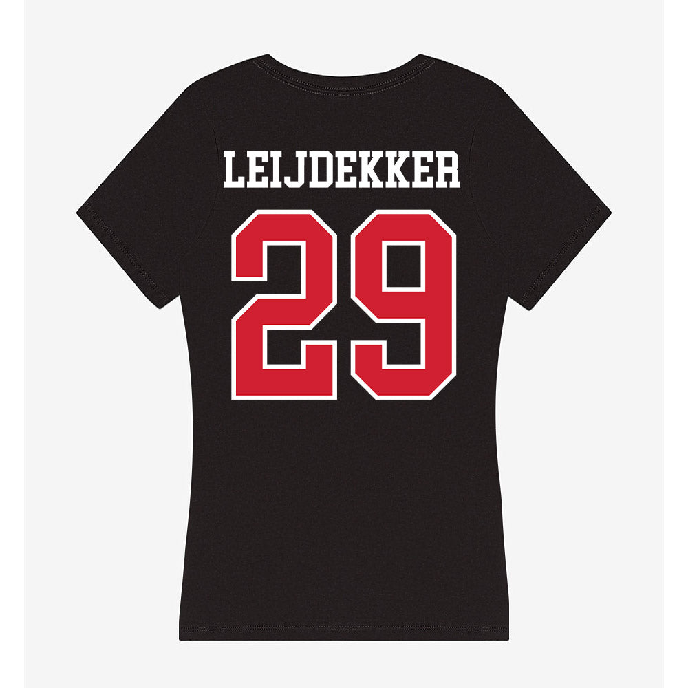 NC State - NCAA Women's Soccer : Fien Leijdekker - Women's V-Neck T-Shirt-1