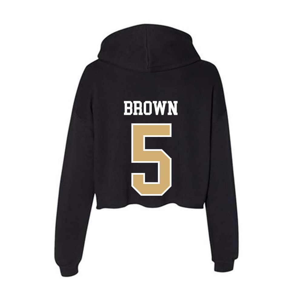 Vanderbilt - NCAA Football : Tristen Brown - Women's Crop Fleece Hoodie-1