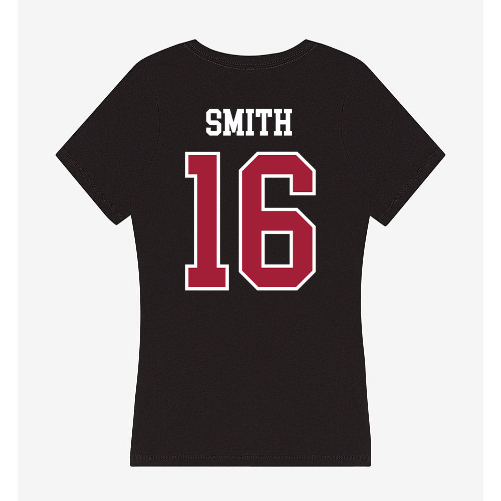 Arkansas - NCAA Women's Volleyball : Layla Smith - Women's V-Neck T-Shirt-1