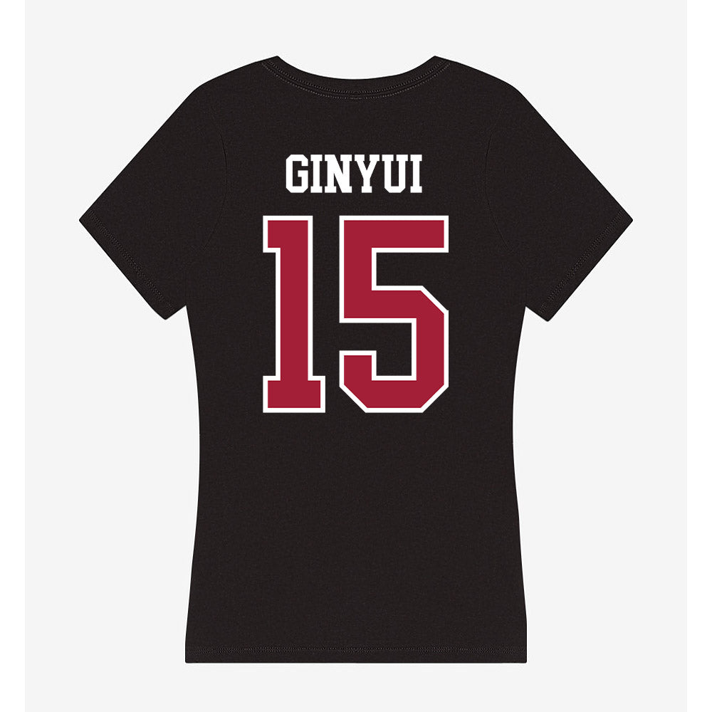 Arkansas - NCAA Football : Nsongbeh Ginyui - Women's V-Neck T-Shirt-1