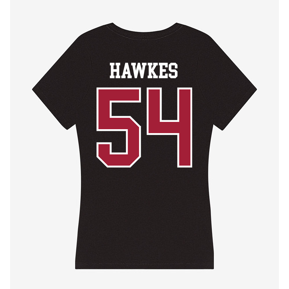 Arkansas - NCAA Football : Adam Hawkes - Women's V-Neck T-Shirt-1