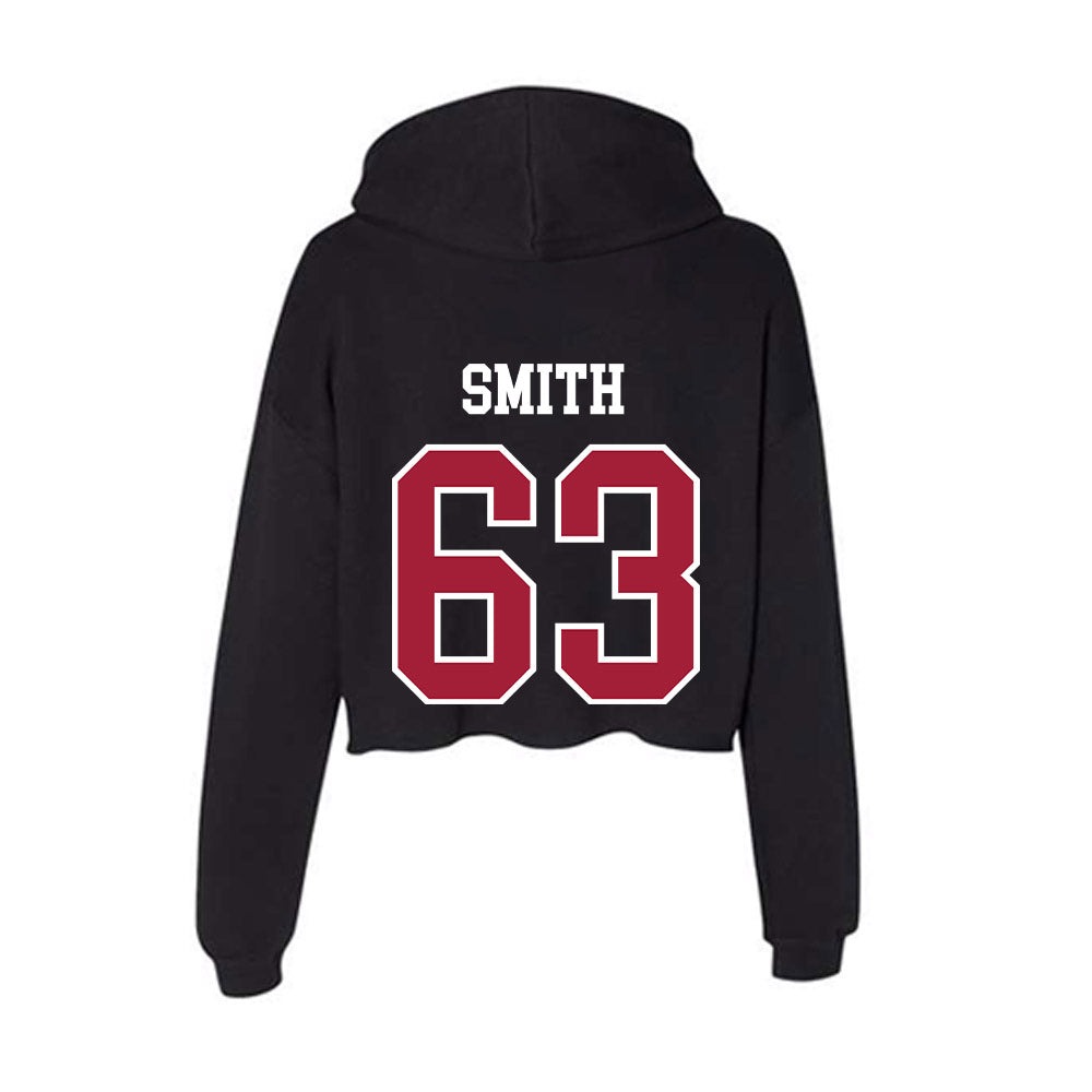 Arkansas - NCAA Football : Hugh Smith - Women's Crop Fleece Hoodie-1