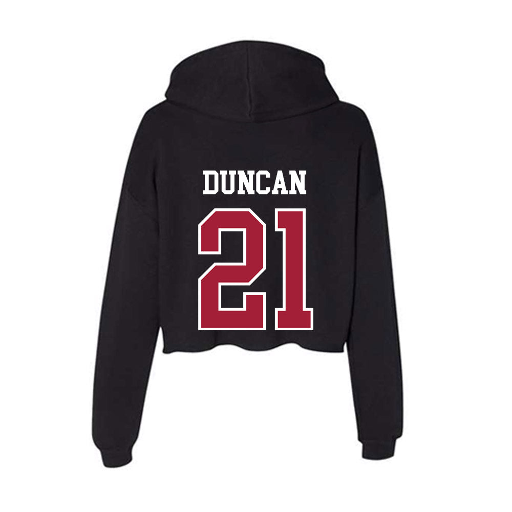Arkansas - NCAA Women's Volleyball : Parker Duncan - Women's Crop Fleece Hoodie-1