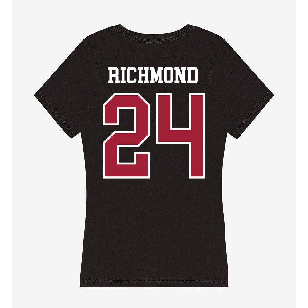 Arkansas - NCAA Men's Basketball : Billy Richmond - Women's V-Neck T-Shirt-1