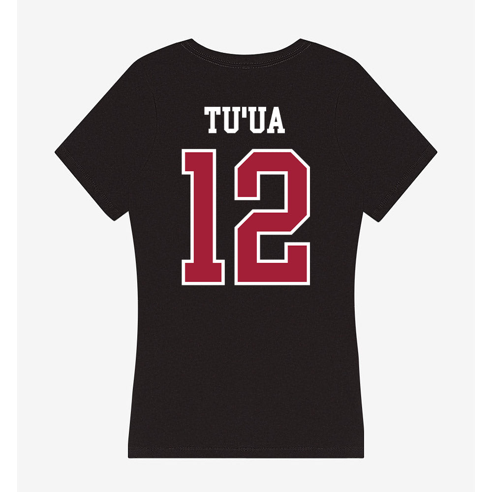 Arkansas - NCAA Women's Soccer : Vailana Tu'ua - Women's V-Neck T-Shirt-1