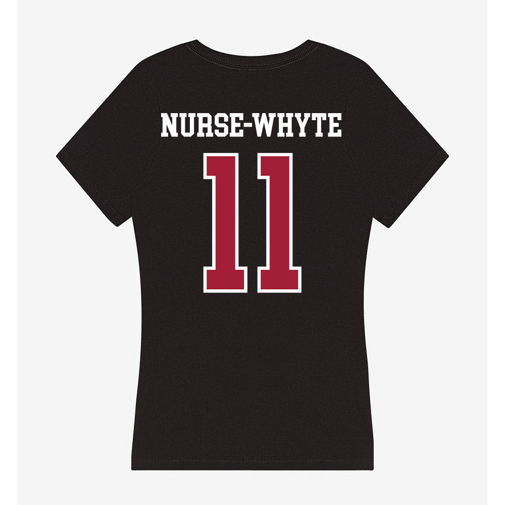 Arkansas - NCAA Women's Soccer : Aniyah Nurse-Whyte - Women's V-Neck T-Shirt-1