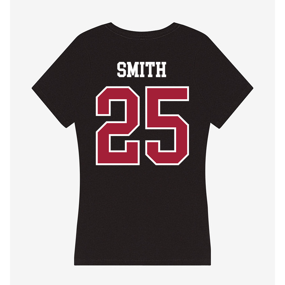 Arkansas - NCAA Football : Ja’Quavion Smith - Women's V-Neck T-Shirt-1