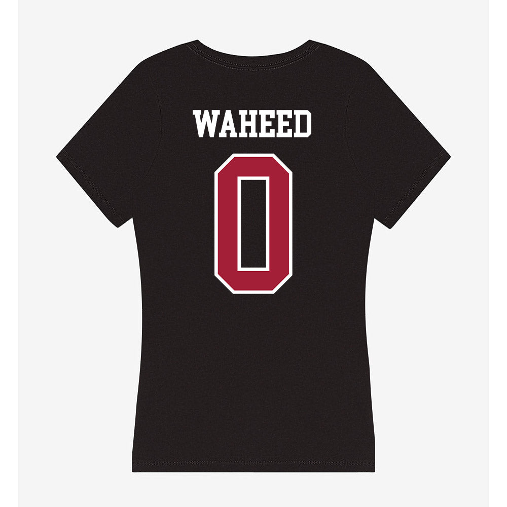 Arkansas - NCAA Women's Basketball : Beautiful Waheed - Women's V-Neck T-Shirt-1