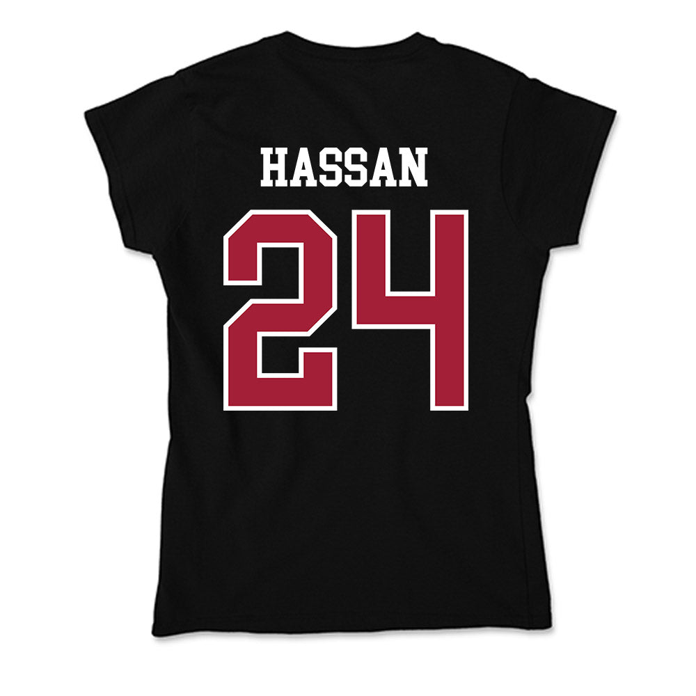 Arkansas - NCAA Women's Basketball : Aisha Hassan - Soft Style Women’s T-Shirt-1