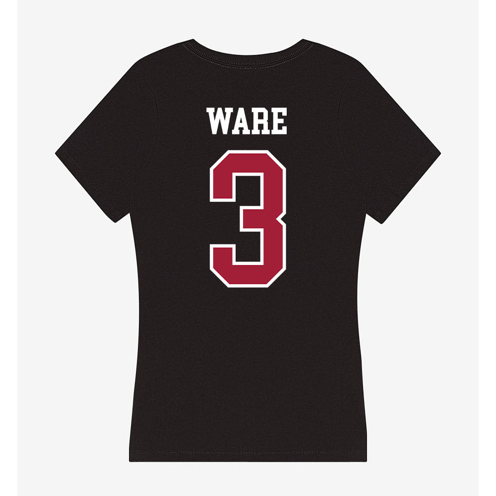 Arkansas - NCAA Women's Basketball : Harmonie Ware - Women's V-Neck T-Shirt-1
