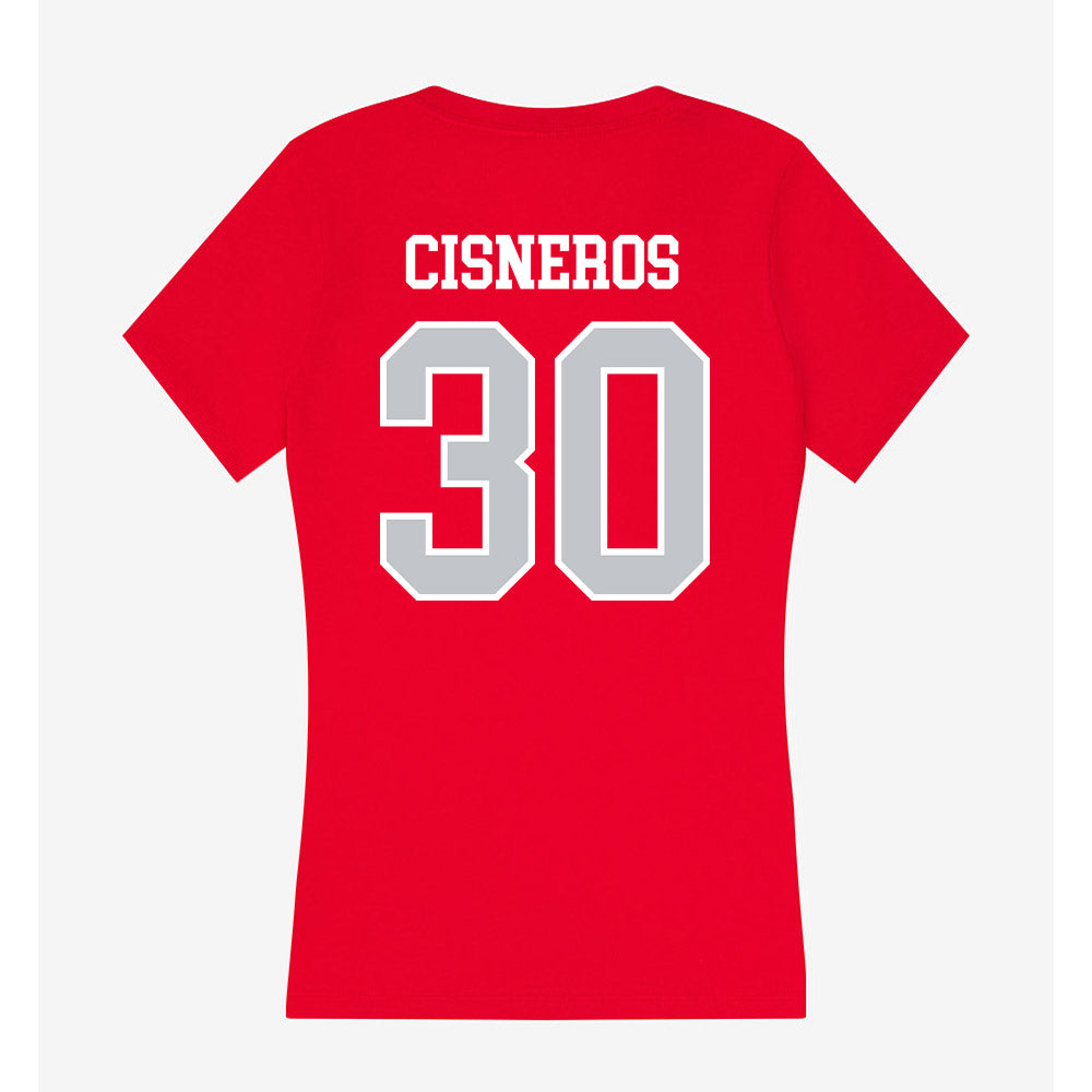 Gonzaga - NCAA Baseball : Andrew Cisneros - Women's V-Neck T-Shirt-1
