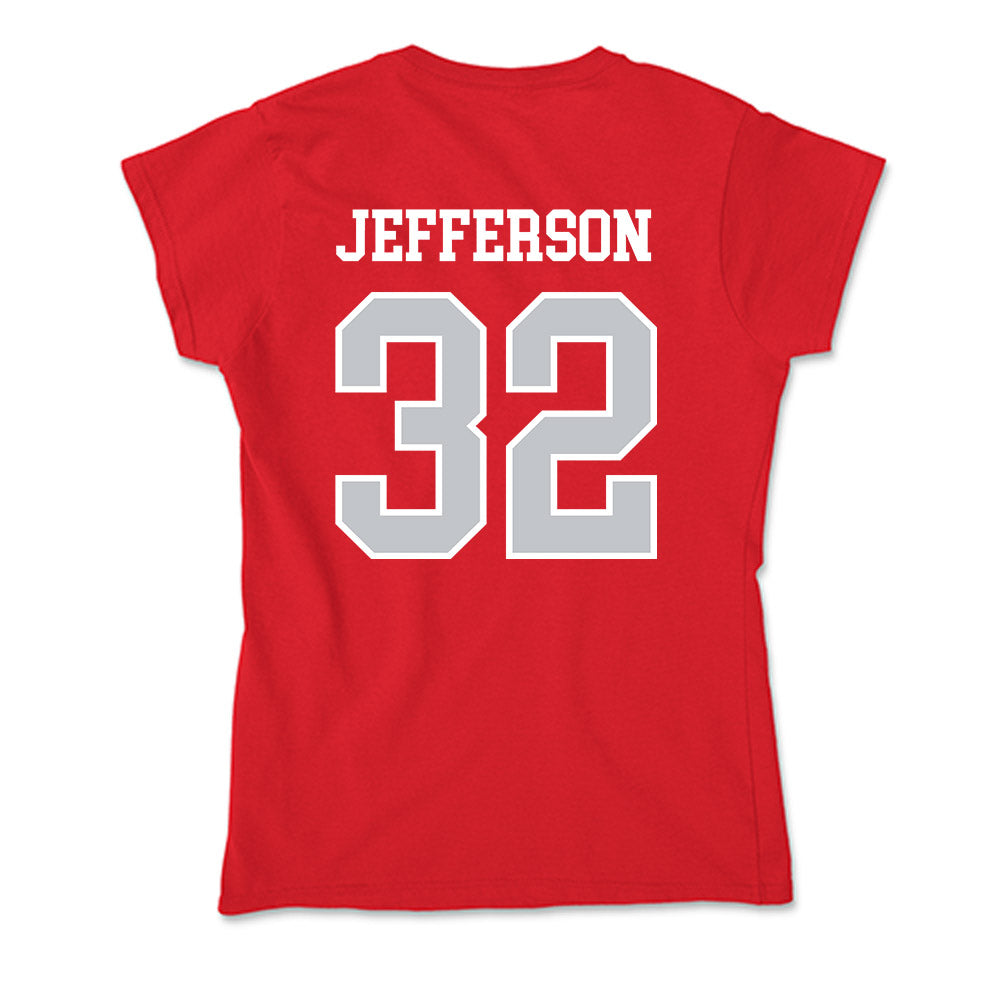 Gonzaga - NCAA Men's Basketball : Parker Jefferson - Soft Style Women’s T-Shirt-1
