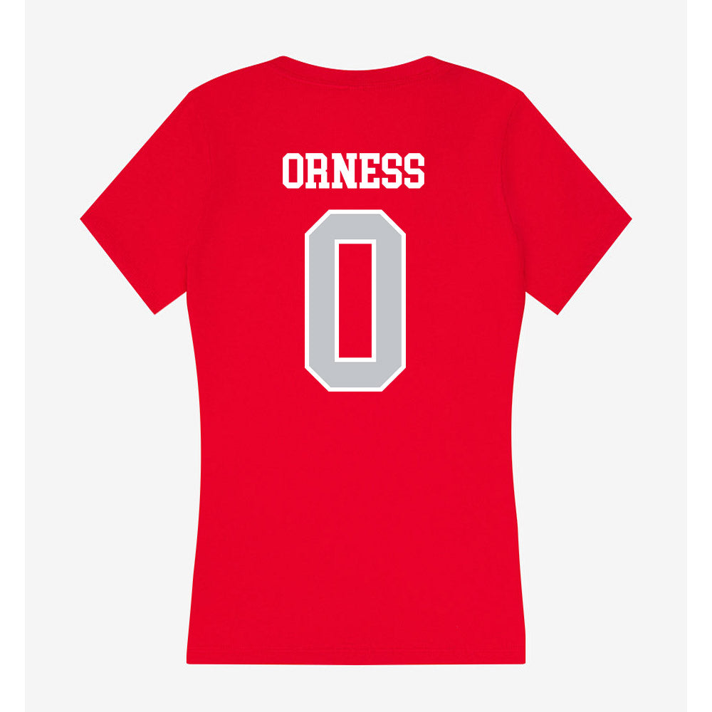 Gonzaga - NCAA Men's Basketball : Cade Orness - Women's V-Neck T-Shirt-1