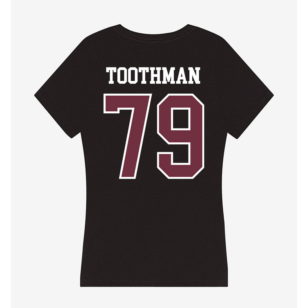 Mississippi State - NCAA Football : Dalton Toothman - Women's V-Neck T-Shirt-1