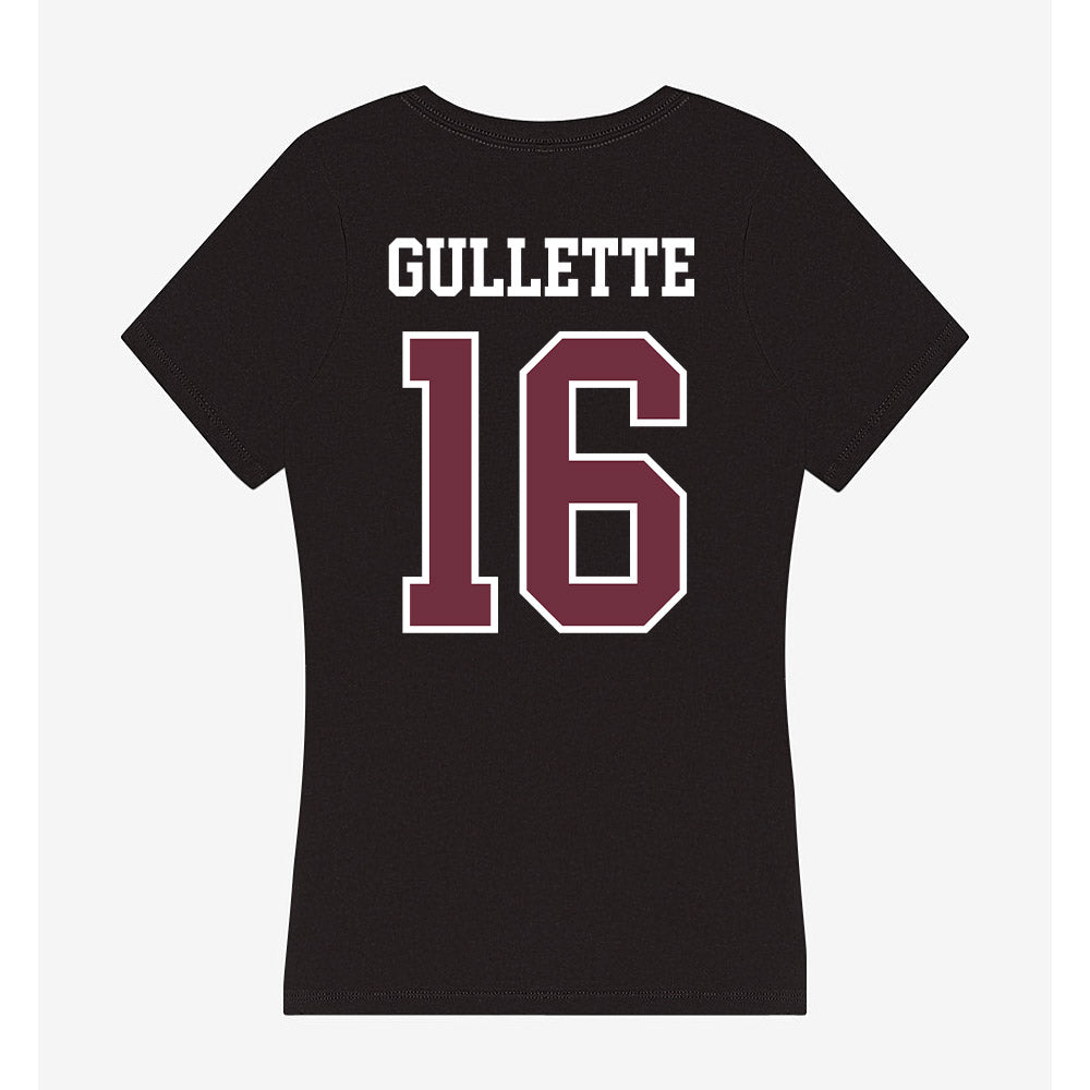 Mississippi State - NCAA Football : Derion Gullette - Women's V-Neck T-Shirt-1