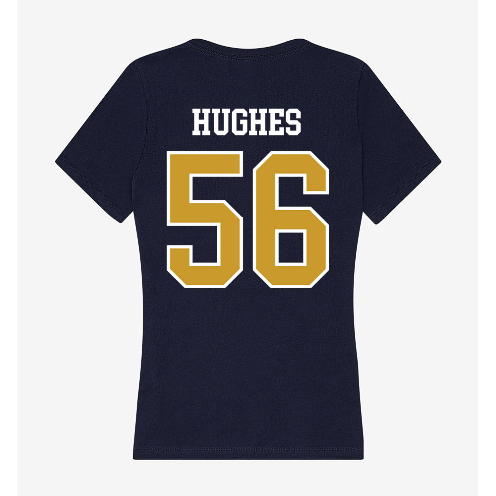 Notre Dame - NCAA Football : Elijah Hughes - Women's V-Neck T-Shirt-1