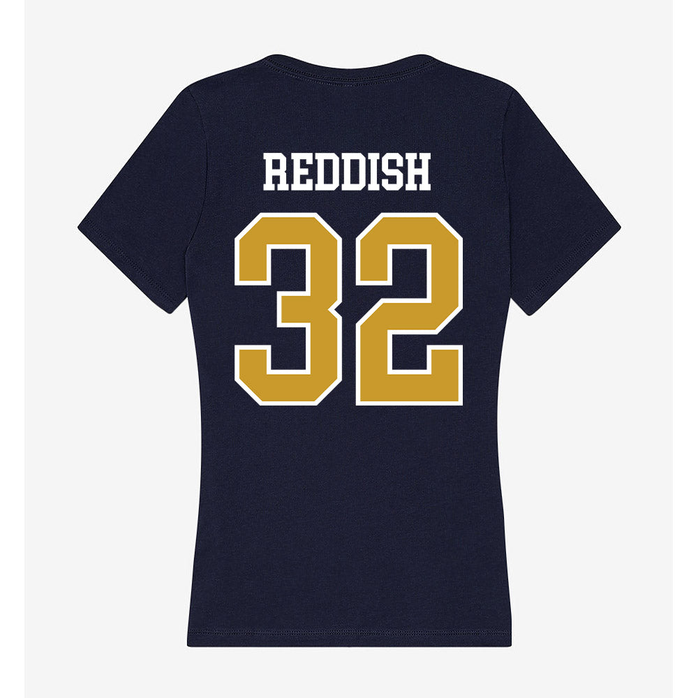 Notre Dame - NCAA Football : Nick Reddish - Women's V-Neck T-Shirt-1