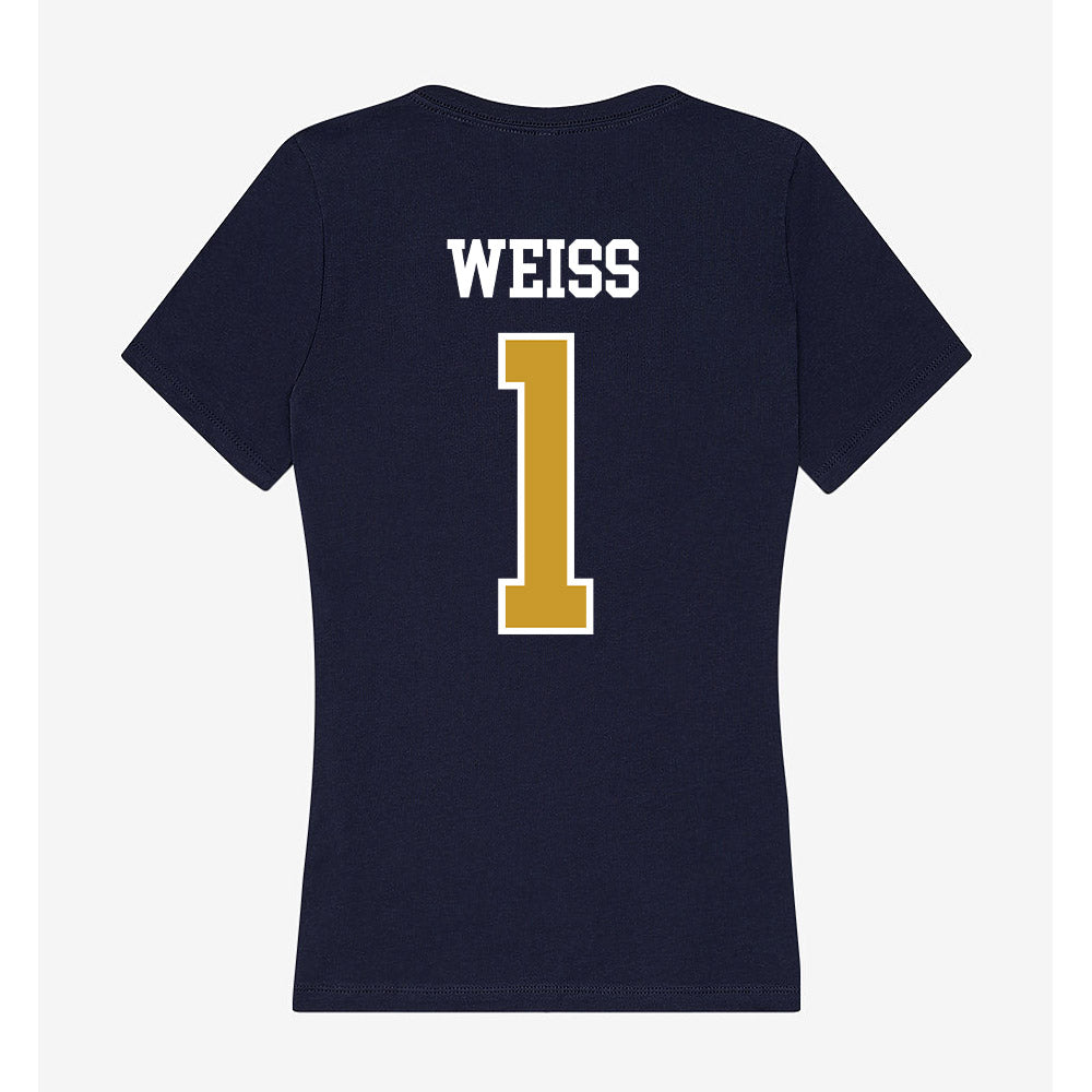 Notre Dame - NCAA Softball : Brianne Weiss - Women's V-Neck T-Shirt-1