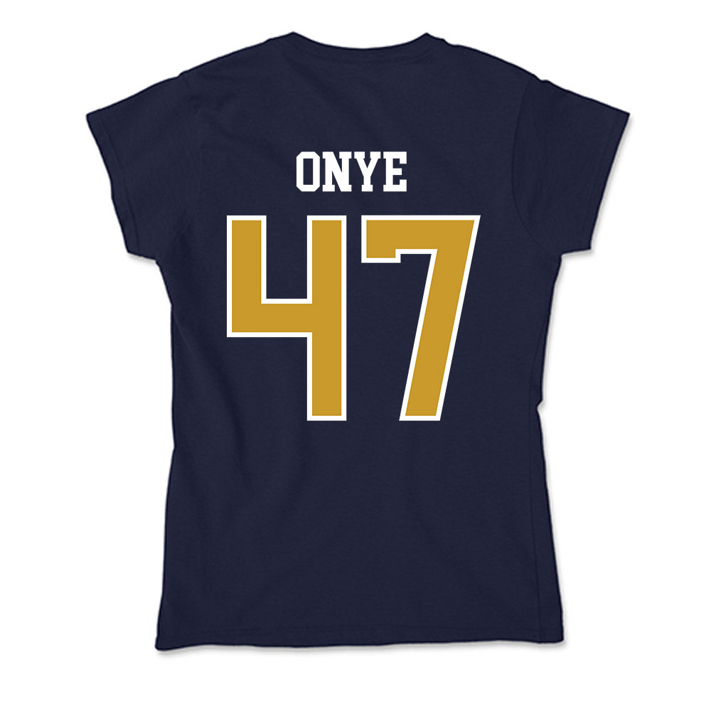 Notre Dame - NCAA Football : Jason Onye - Soft Style Women’s T-Shirt-1