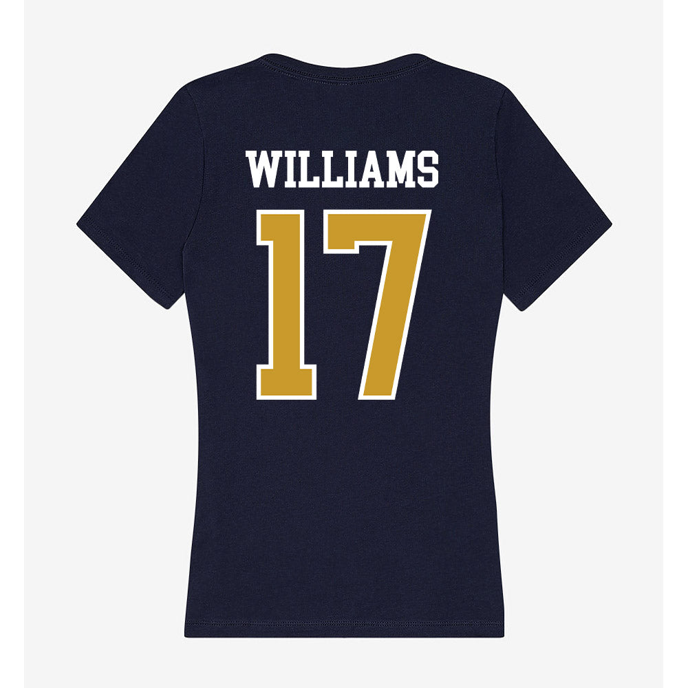 Notre Dame - NCAA Football : Cam Williams - Women's V-Neck T-Shirt-1