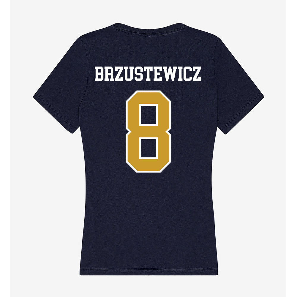 Notre Dame - NCAA Baseball : Hudson Brzustewicz - Women's V-Neck T-Shirt-1