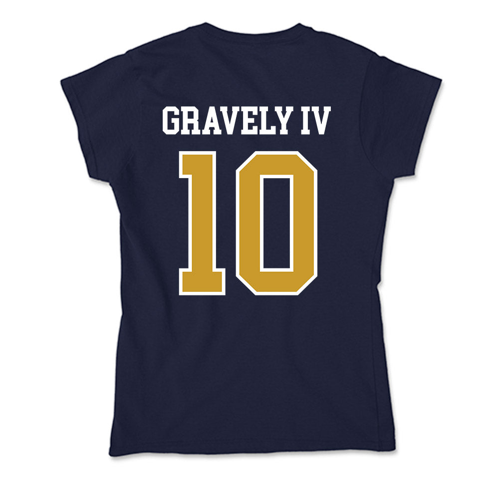Notre Dame - NCAA Baseball : Warren Gravely IV - Soft Style Women’s T-Shirt-1