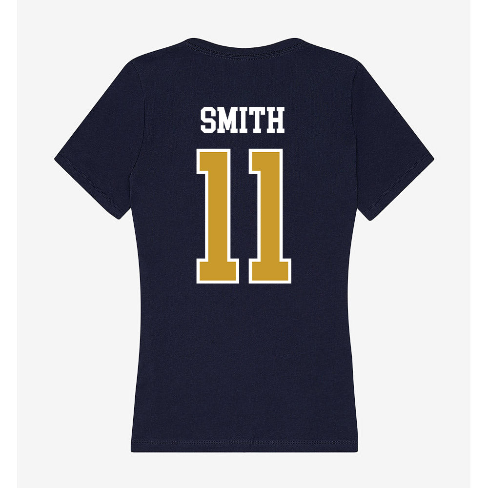 Notre Dame - NCAA Women's Basketball : Jordyn Smith - Women's V-Neck T-Shirt-1