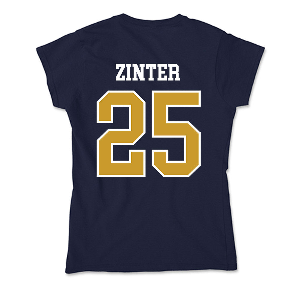 Notre Dame - NCAA Football : Preston Zinter - Soft Style Women’s T-Shirt-1