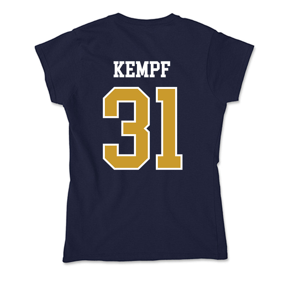 Notre Dame - NCAA Men's Ice Hockey : Nicholas Kempf - Soft Style Women’s T-Shirt-1