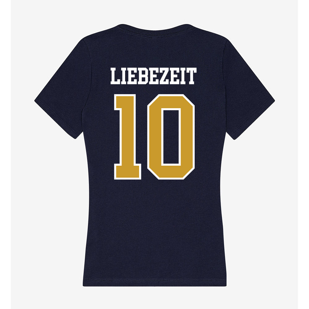 Notre Dame - NCAA Women's Lacrosse : Kiki Liebezeit - Women's V-Neck T-Shirt-1