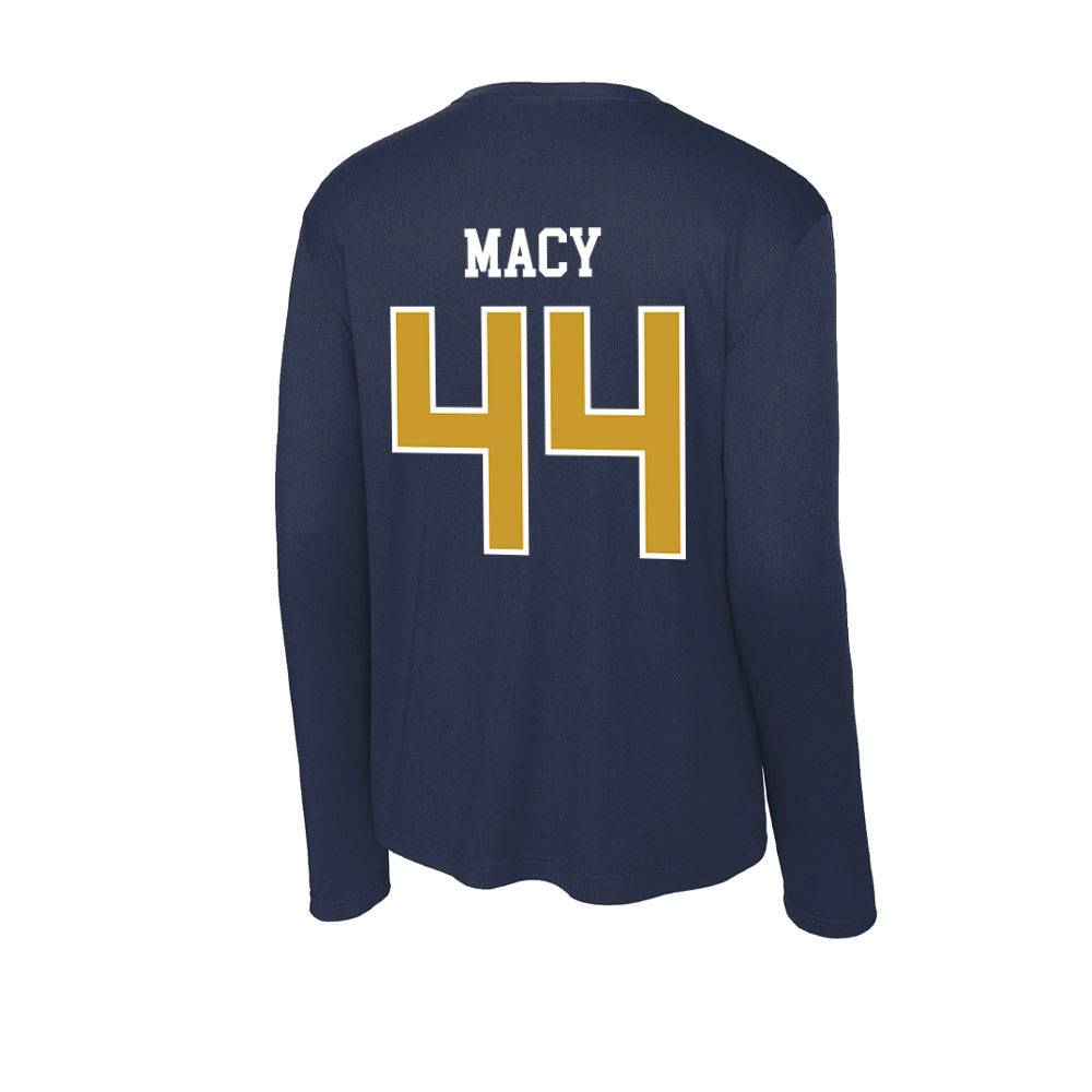 Notre Dame - NCAA Women's Basketball : Leah Macy - Activewear Long Sleeve T-Shirt-1