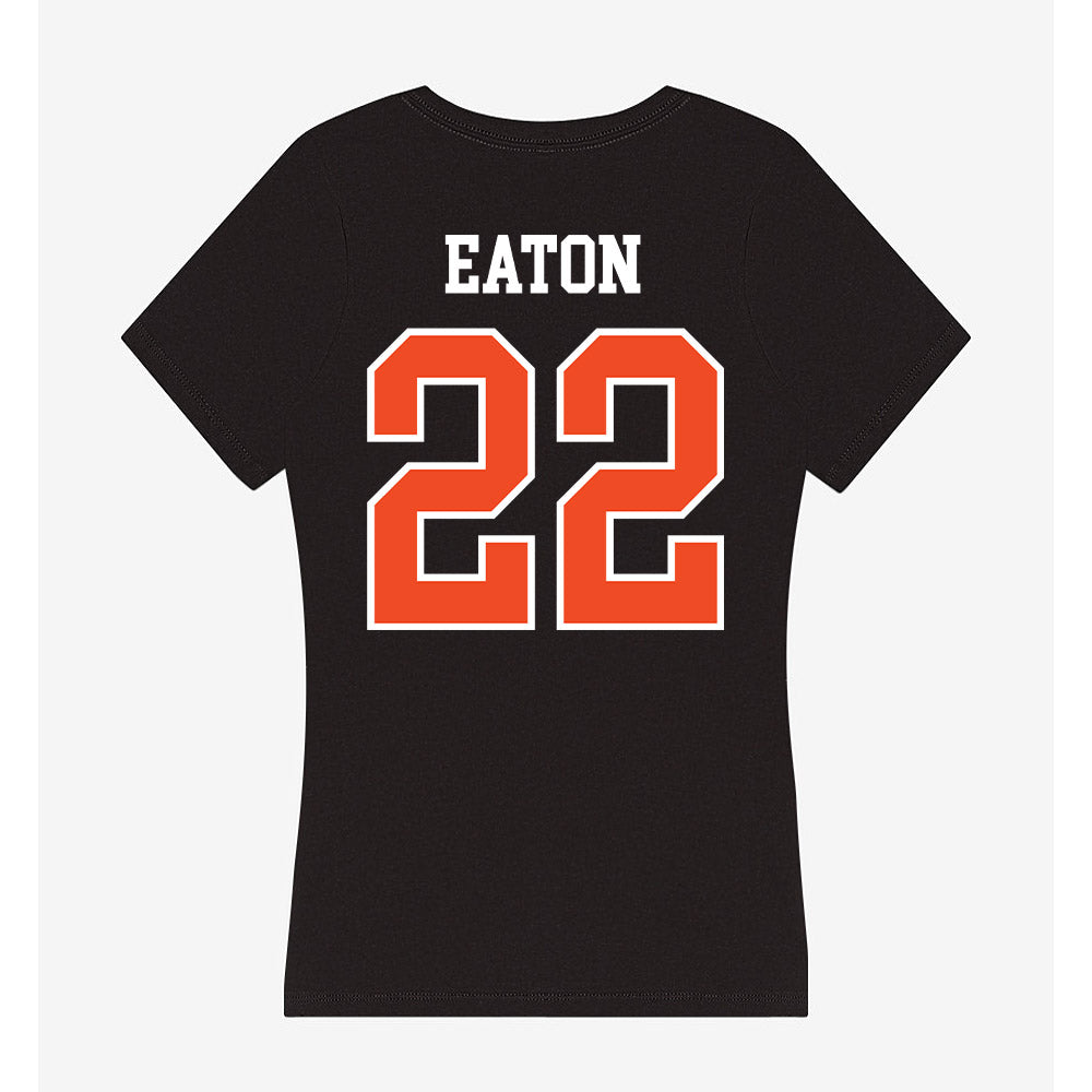 Virginia - NCAA Women's Field Hockey : Emily Eaton - Women's V-Neck T-Shirt-1