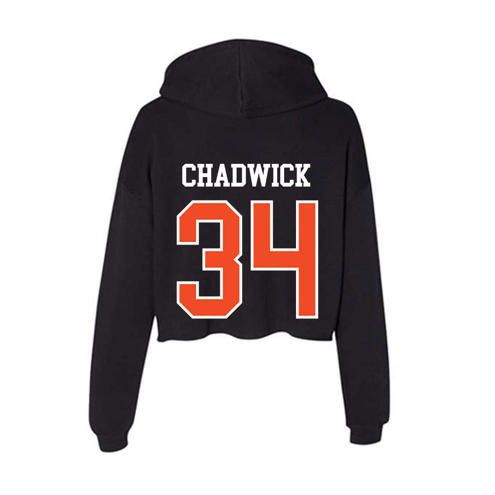 Virginia - NCAA Football : Kevin Chadwick - Women's Crop Fleece Hoodie-1