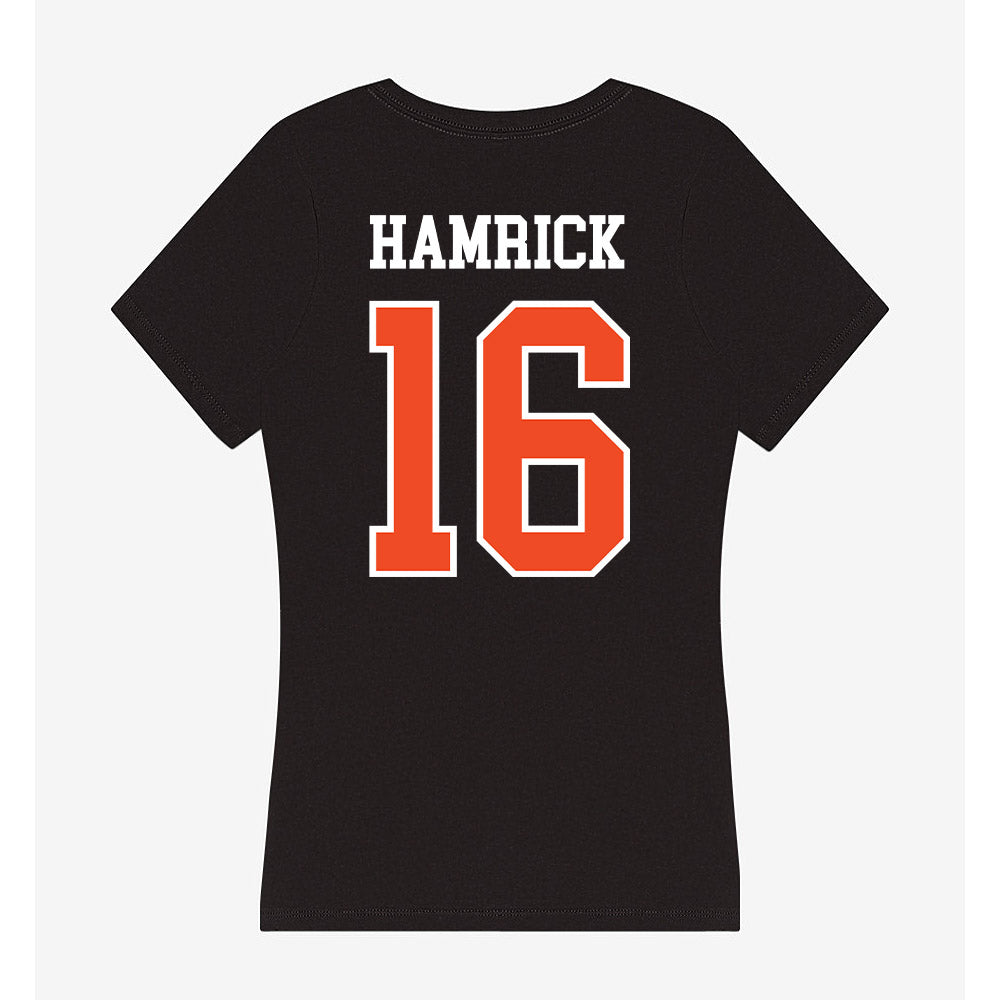 Virginia - NCAA Football : Ely Hamrick - Women's V-Neck T-Shirt-1