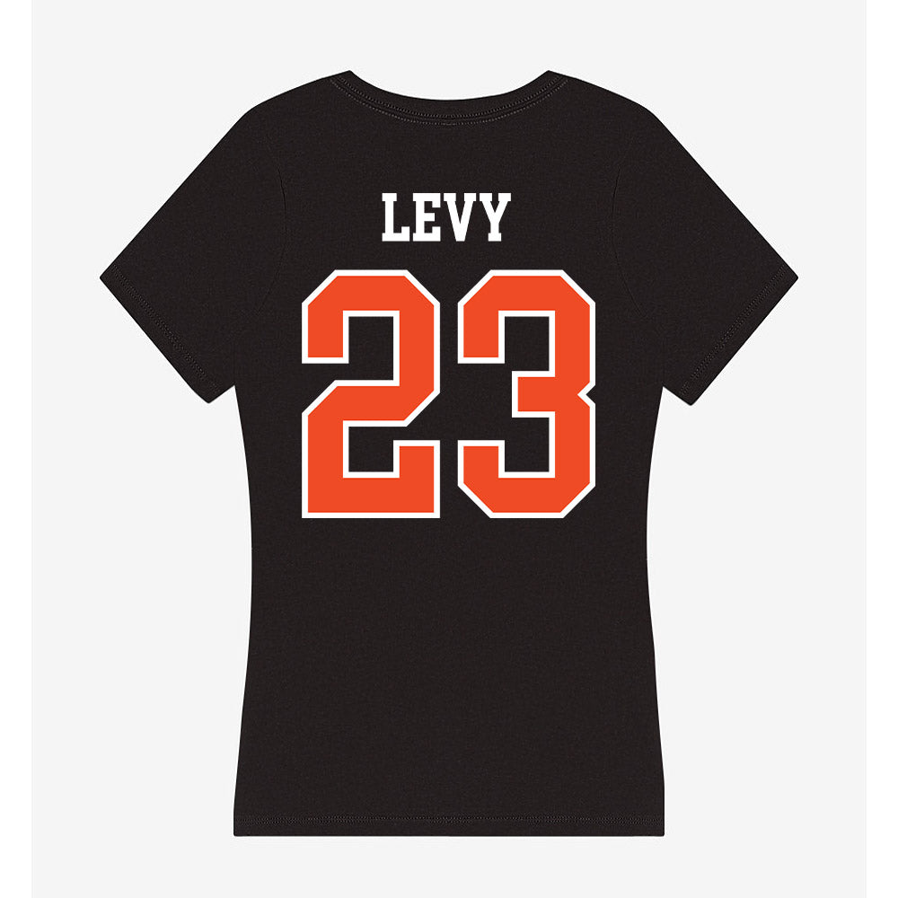 Virginia - NCAA Women's Basketball : Romi Levy - Women's V-Neck T-Shirt-1