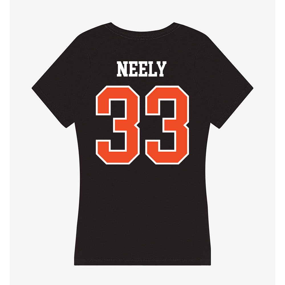 Virginia - NCAA Baseball : Bryce Neely - Women's V-Neck T-Shirt-1