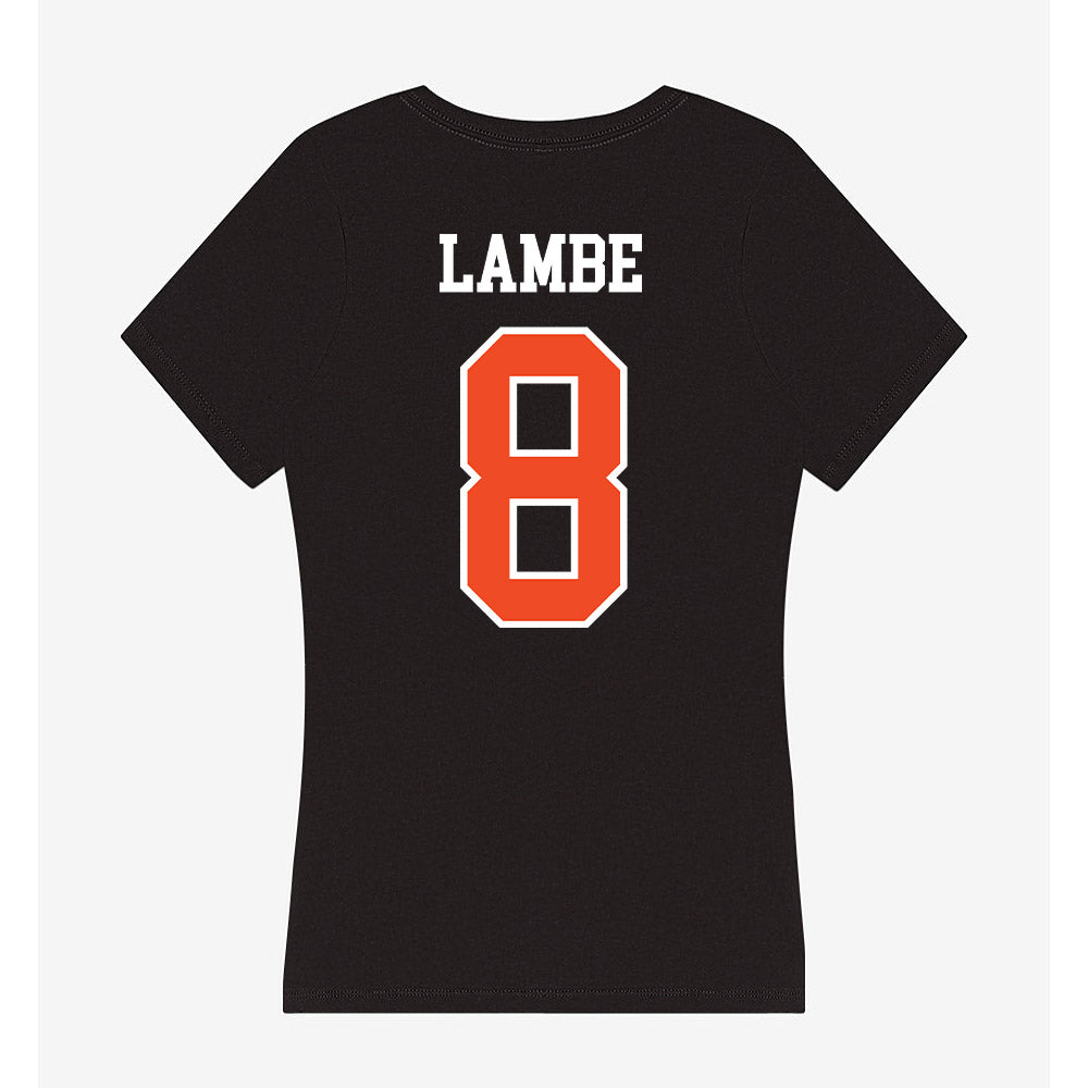 Virginia - NCAA Men's Soccer : Brendan Lambe - Women's V-Neck T-Shirt-1