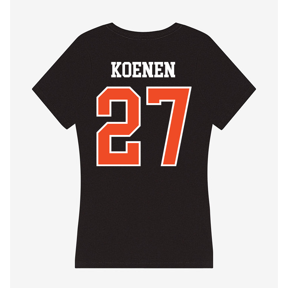 Virginia - NCAA Baseball : Drew Koenen - Women's V-Neck T-Shirt-1