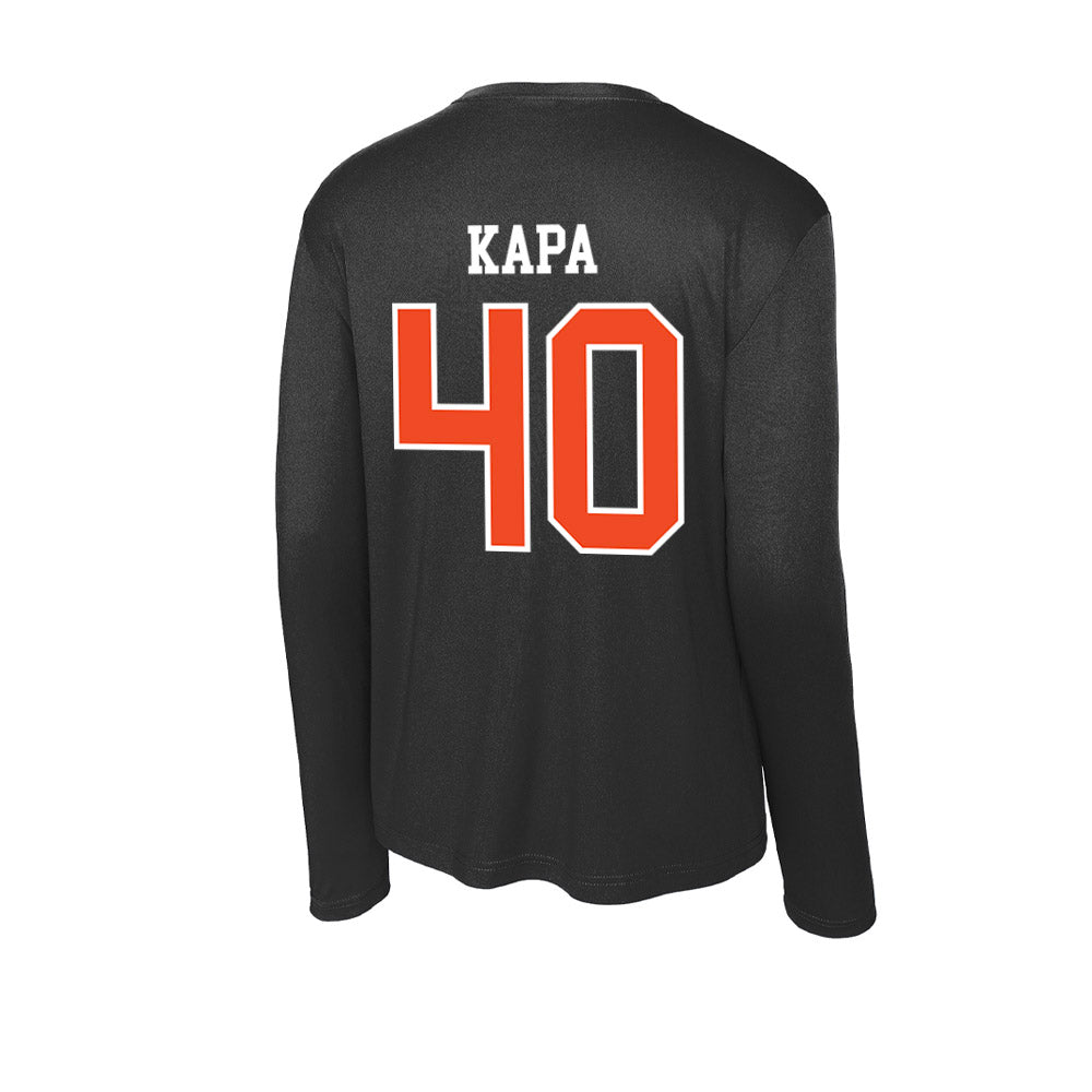 Virginia - NCAA Baseball : Tyler Kapa - Activewear Long Sleeve T-Shirt-1