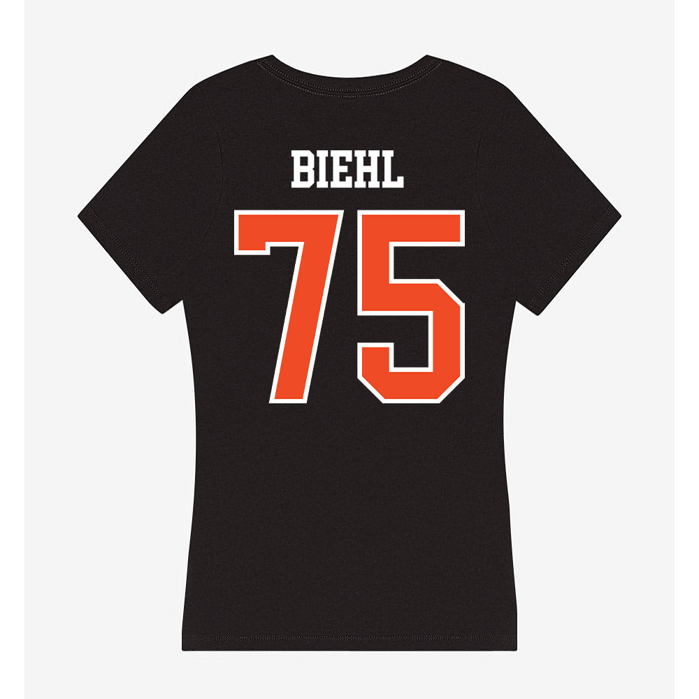 Virginia - NCAA Football : Dylan Biehl - Women's V-Neck T-Shirt-1