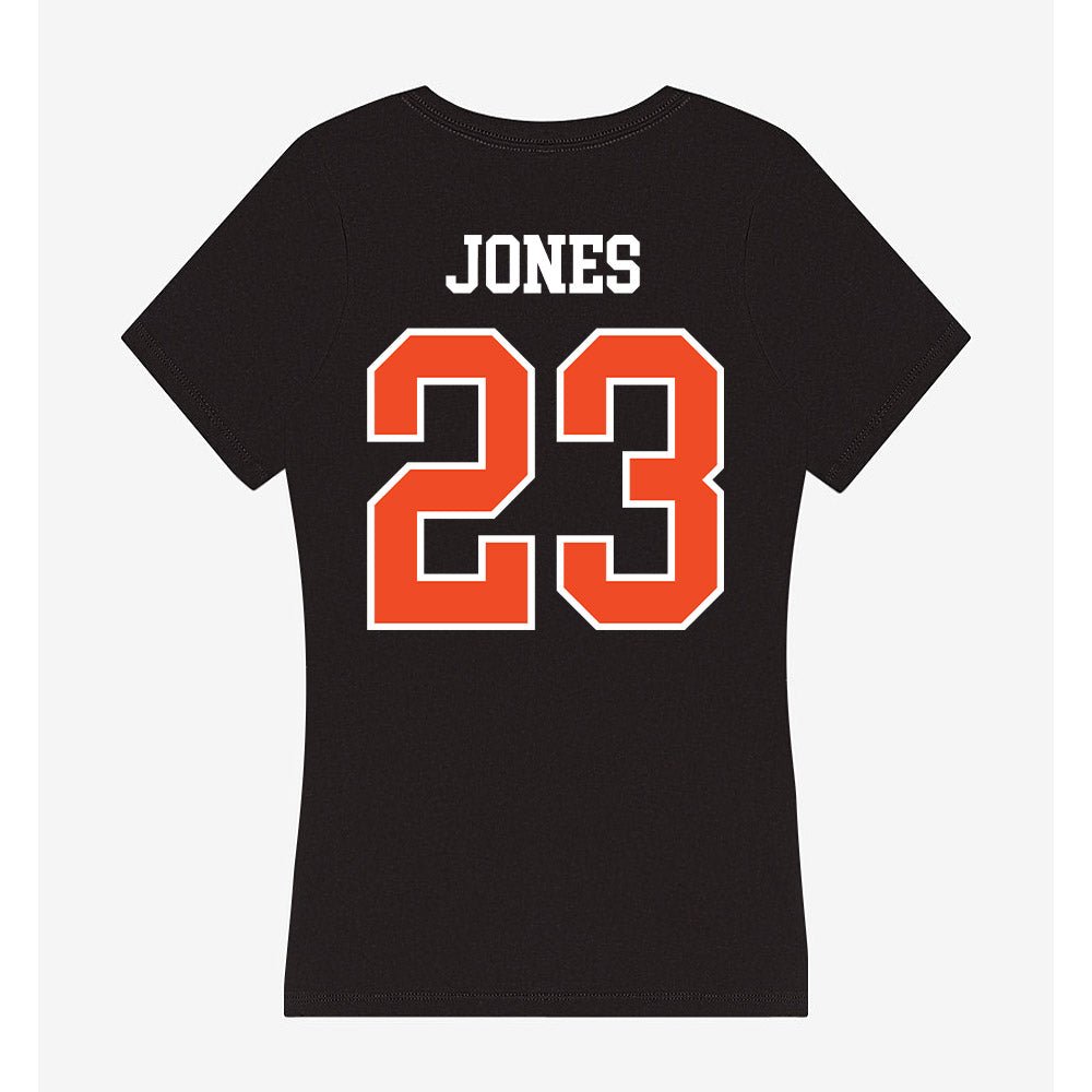 Virginia - NCAA Football : Jaylen Jones - Women's V-Neck T-Shirt-1