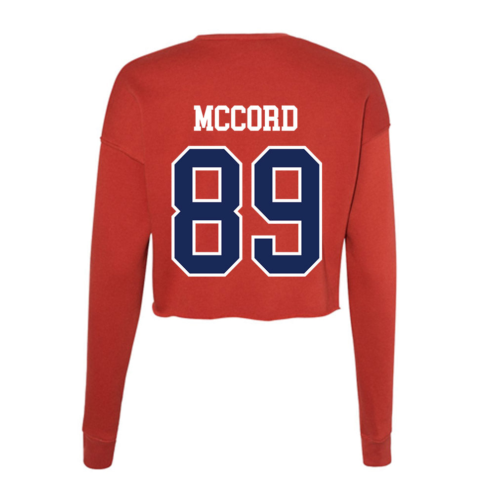 Arizona - NCAA Football : Jordan McCord - Classic Shersey Women's Cropped Crew Fleece-1