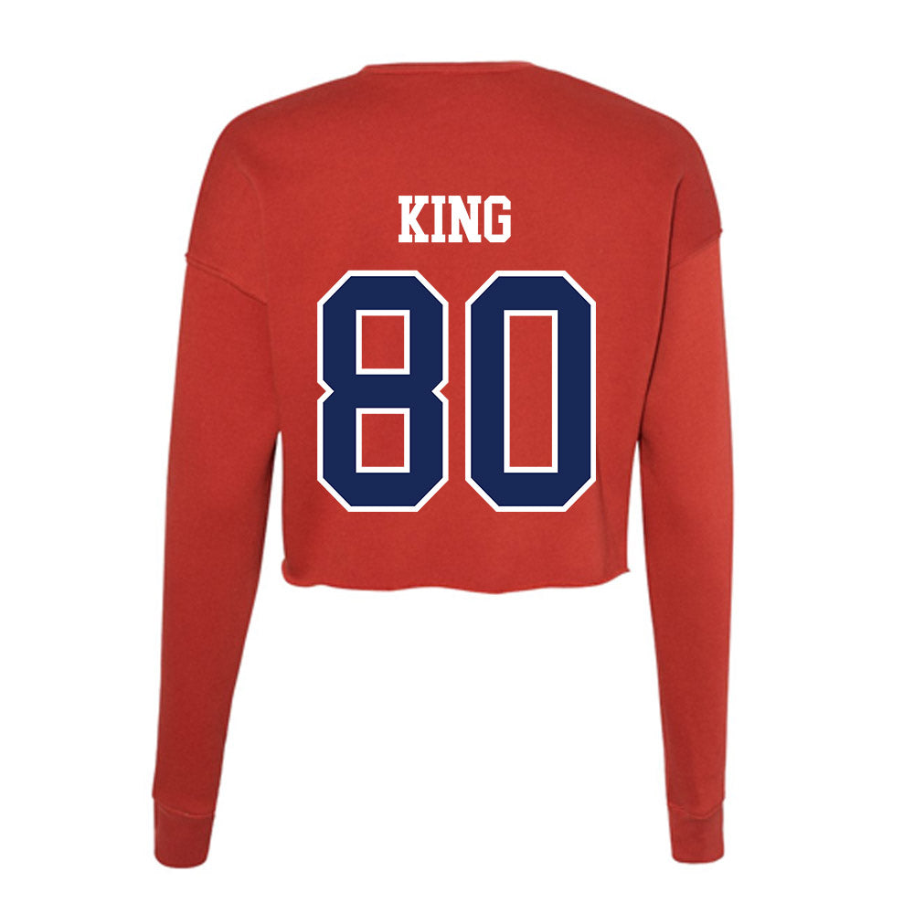 Arizona - NCAA Football : Shane King - Women's Cropped Crew Fleece-1