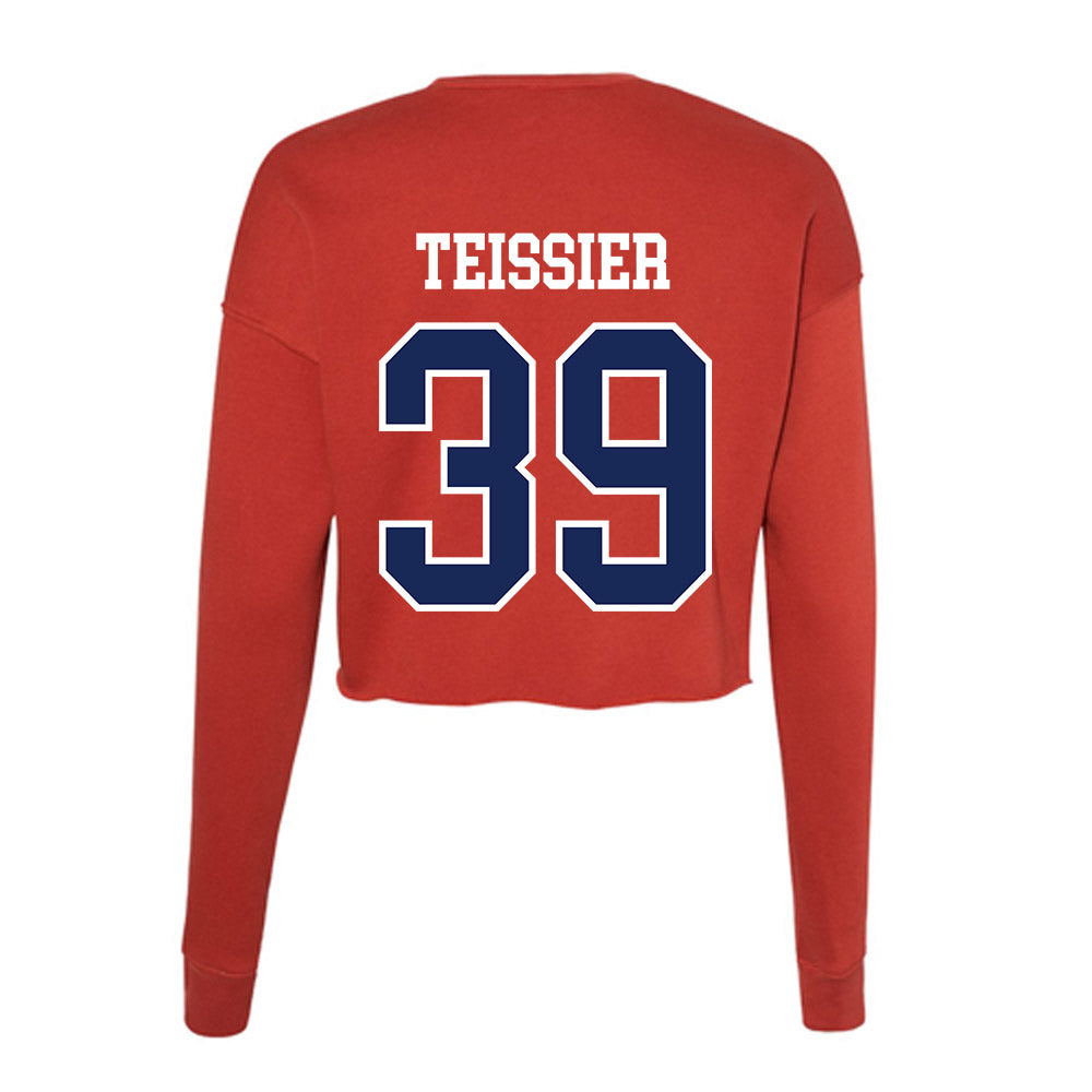 Arizona - NCAA Football : Lachlan Teissier - Women's Cropped Crew Fleece-1